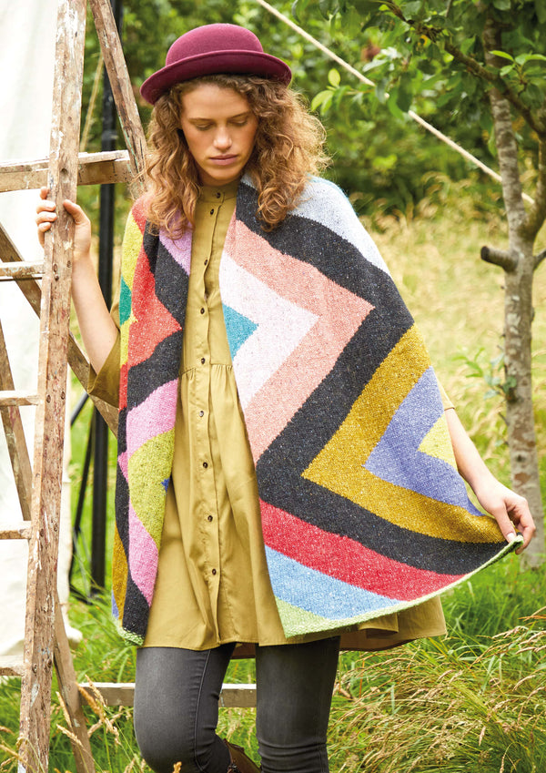 Oversized Zig Zag Wrap from Kaffe Fassett's Rowan Felted Tweed Book