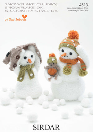 4513 PDF Snuggly Snowflake Chunky/Country Style DK - emmshaberdasheryshop