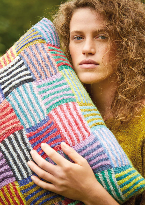 Jaunty Weave Cushion from Kaffe Fassett's Rowan Felted Tweed Book